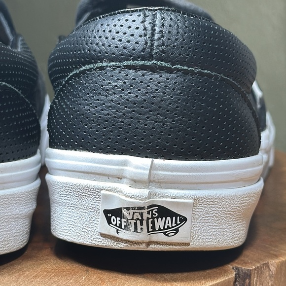 VANS Asher Perforated Leather Slip-On (Unisex - Men’s 7, Woman’s 8 1/2) - Picture 5 of 16